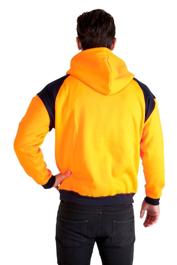 Thumbnail Men Shoulder Contrast Zipper Hoodies - WORKWEAR Thumbnail Men Shoulder Contrast Zipper Hoodies - WORKWEAR